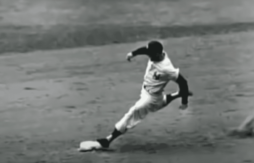 Image of Mickey Mantle showcasing his batting stance, highlighting loyalty and longevity in baseball.